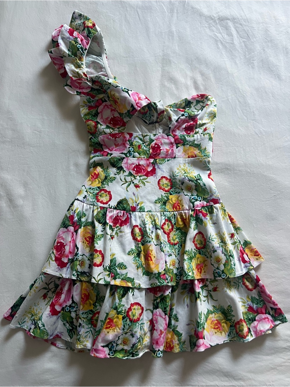 Hello Molly Ruffled Out Dress Floral Print